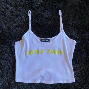 SORELLA GIRLS TOUR CROP TANK TOP